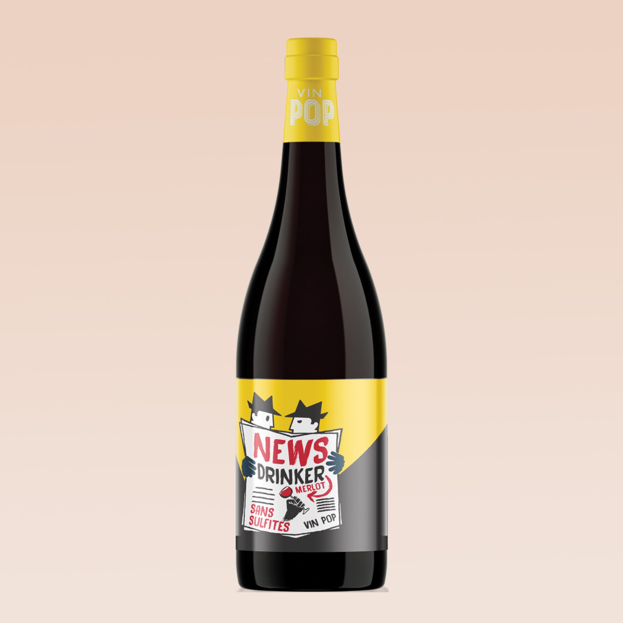 News Drinker Merlot - Sans sulfite